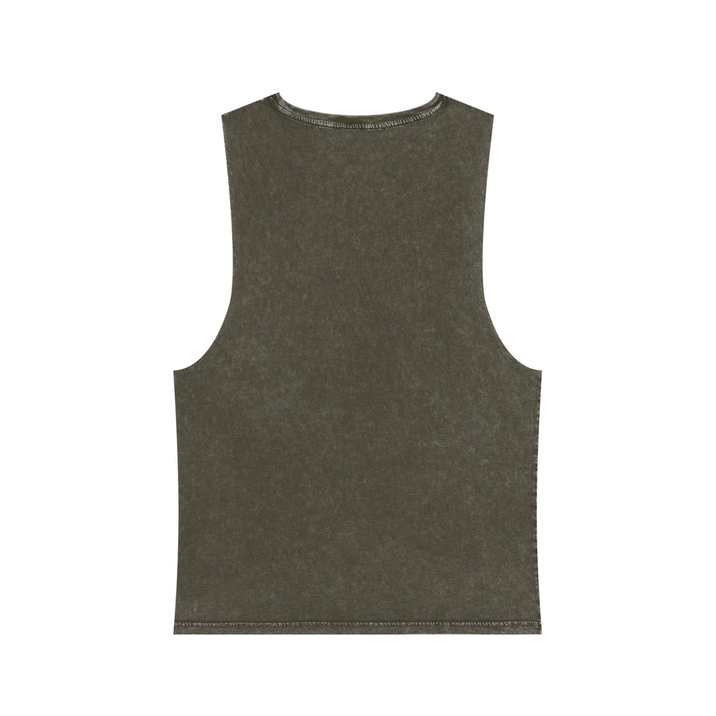 Tank Top — "By Their Fruits You Will Recognize Them" Vintage Stonewash Graphic