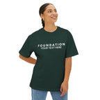 Custom T-Shirt - CUSTOM Foundation Minimalist Tee — Customizable "Your Text Here" Boxy T-Shirt