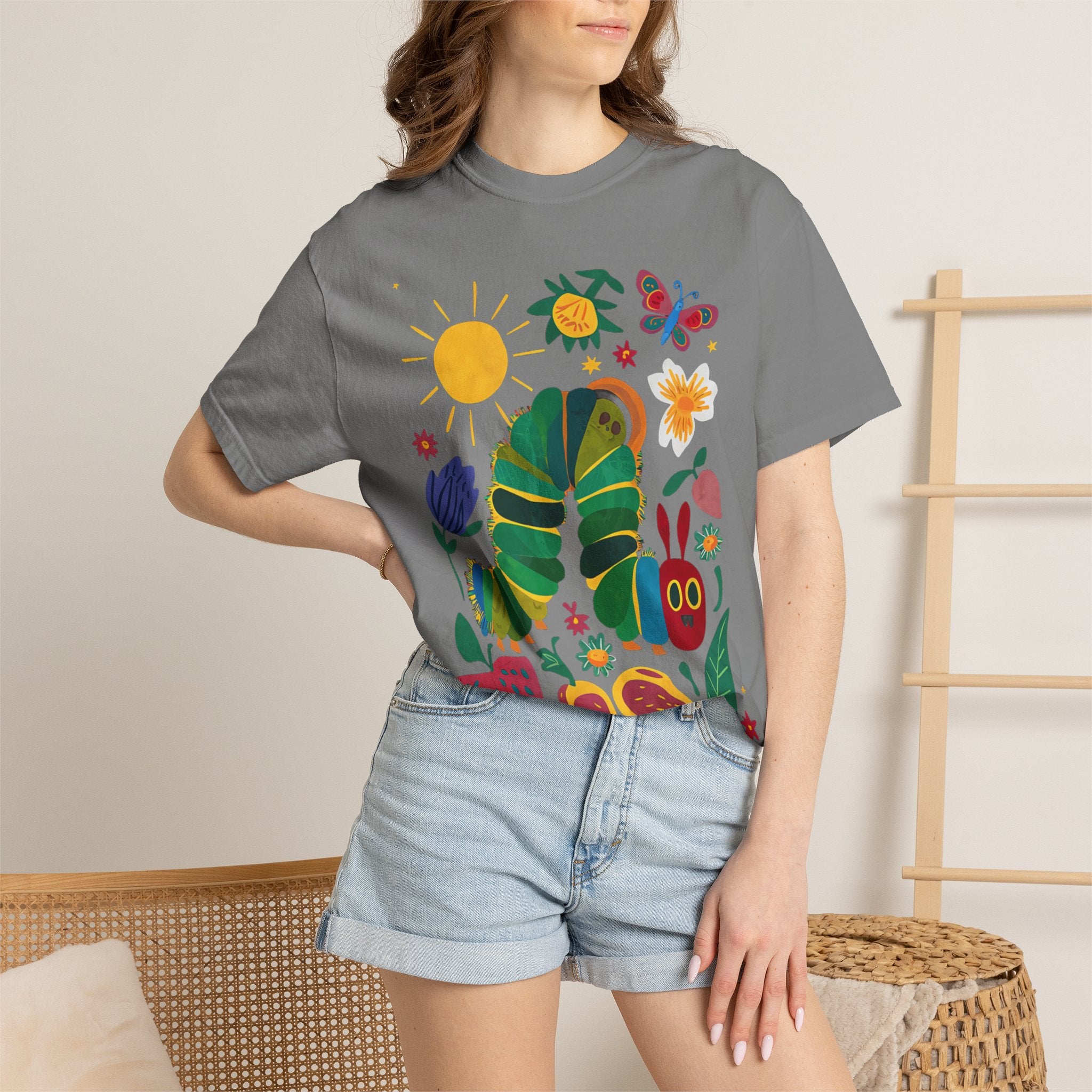 Very Hungry Caterpillar T-Shirt — Playful Teacher & Librarian Gift, Playful Spirit