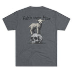 Christian Faith Crew Tee — "Faith Over Fear" Butter Soft