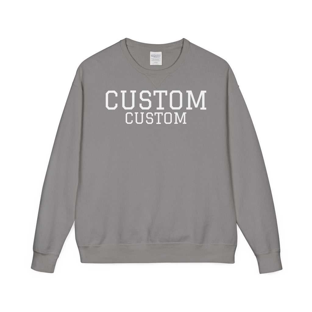 Custom Crewneck Sweatshirt — Vintage Garment-Dyed Comfort