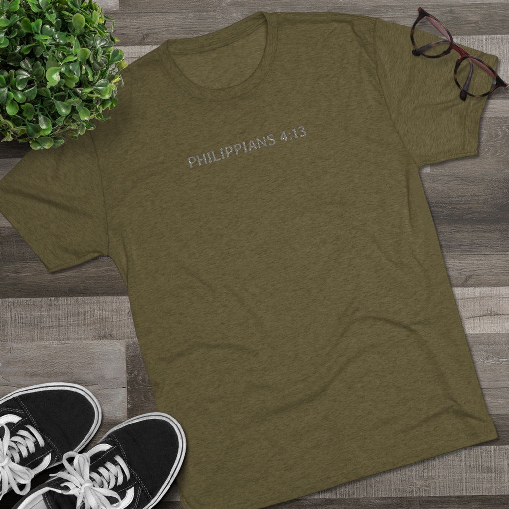 Christian Faith Crew Tee — "I Can Do All Things Through Christ Who Strengthens Me"