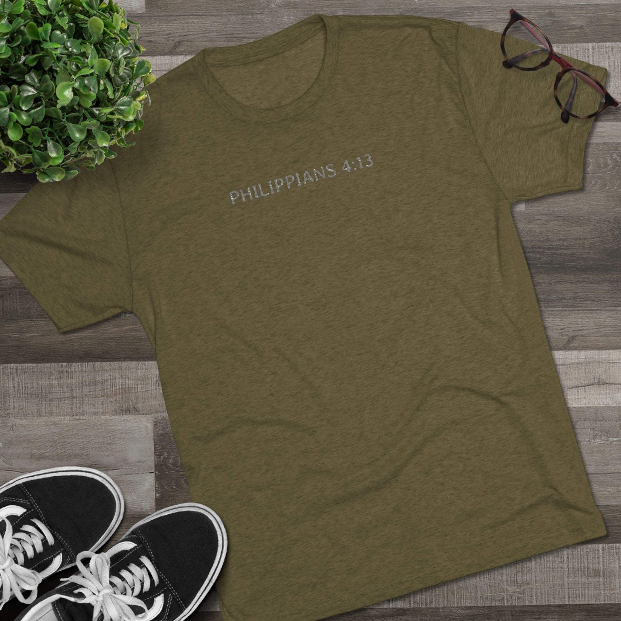 Christian Faith Crew Tee — "I Can Do All Things Through Christ Who Strengthens Me"