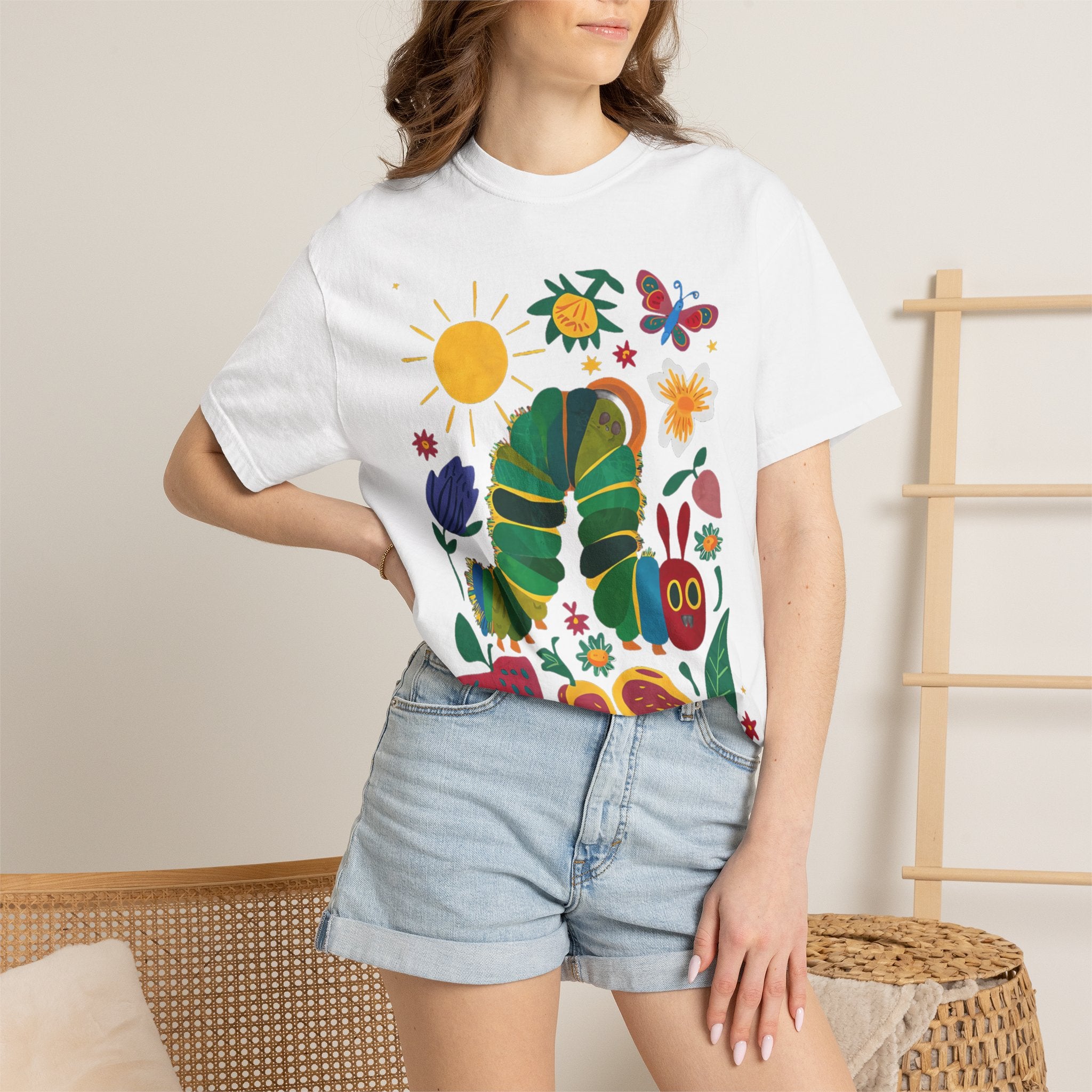 Very Hungry Caterpillar T-Shirt — Playful Teacher & Librarian Gift, Playful Spirit
