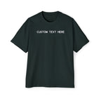Custom T-Shirt - Custom Text Oversized Tee — Men's Personalized White T-Shirt