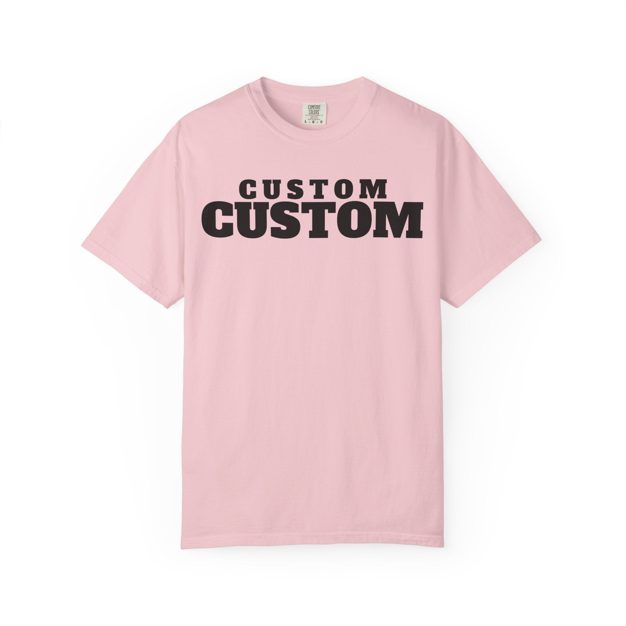 Custom Text T-Shirt — Personalized Bold Logo Tee