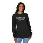 Custom Raglan Sweatshirt - Personalized College-Style Crewneck