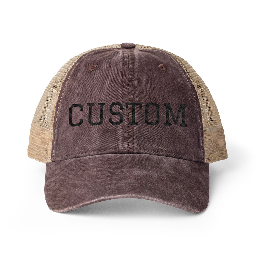 Custom Women's Hat  Washed Mesh-Back Cap Fun Patterns