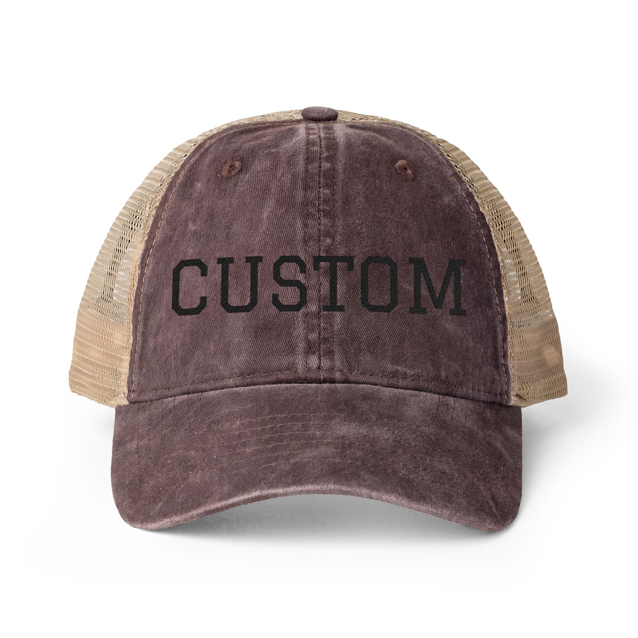 Custom Women's Hat  Washed Mesh-Back Cap Fun Patterns