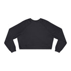 Cropped Pullover — Minimal Gold Moon, Star & Planet Graphic
