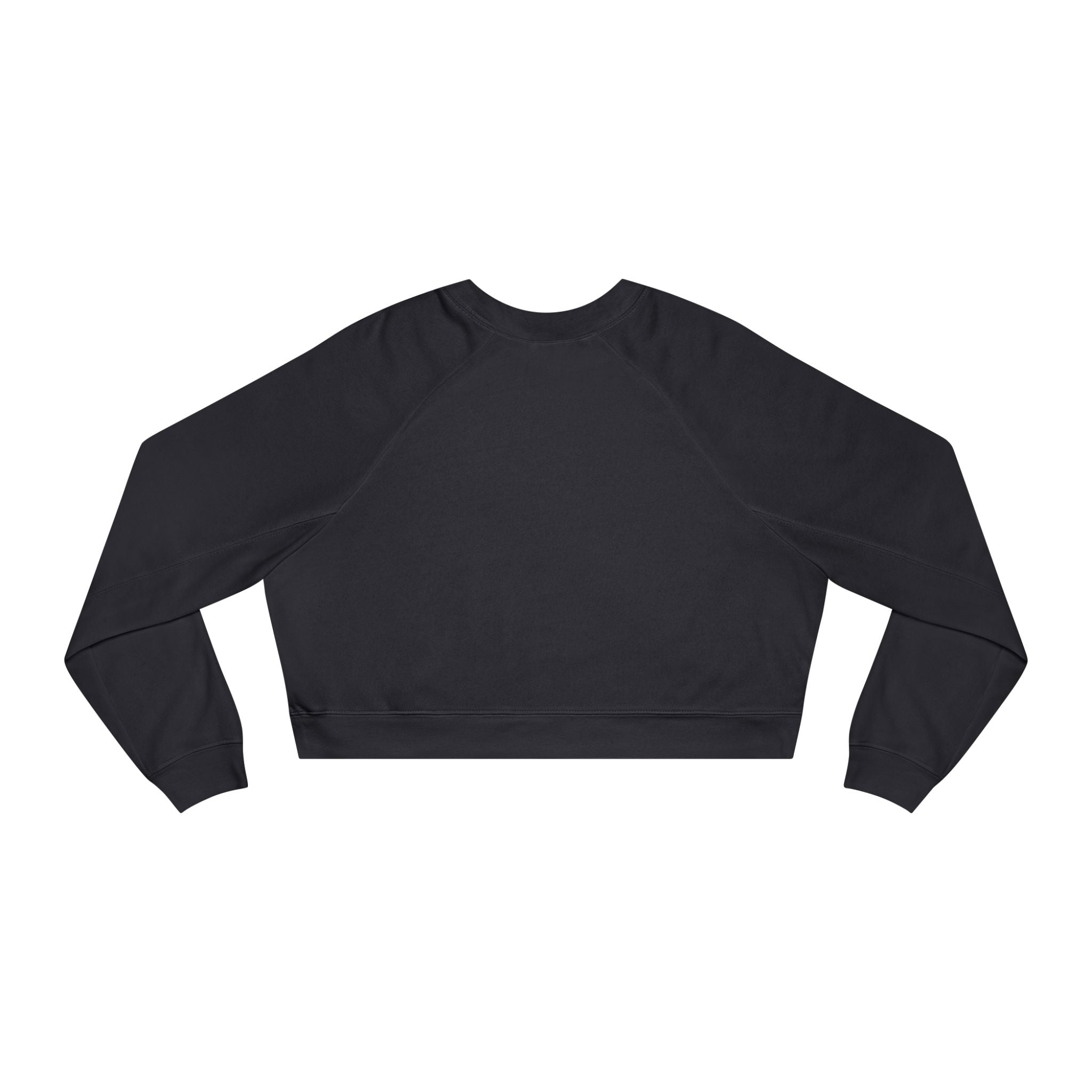 Cropped Pullover — Minimal Gold Moon, Star & Planet Graphic