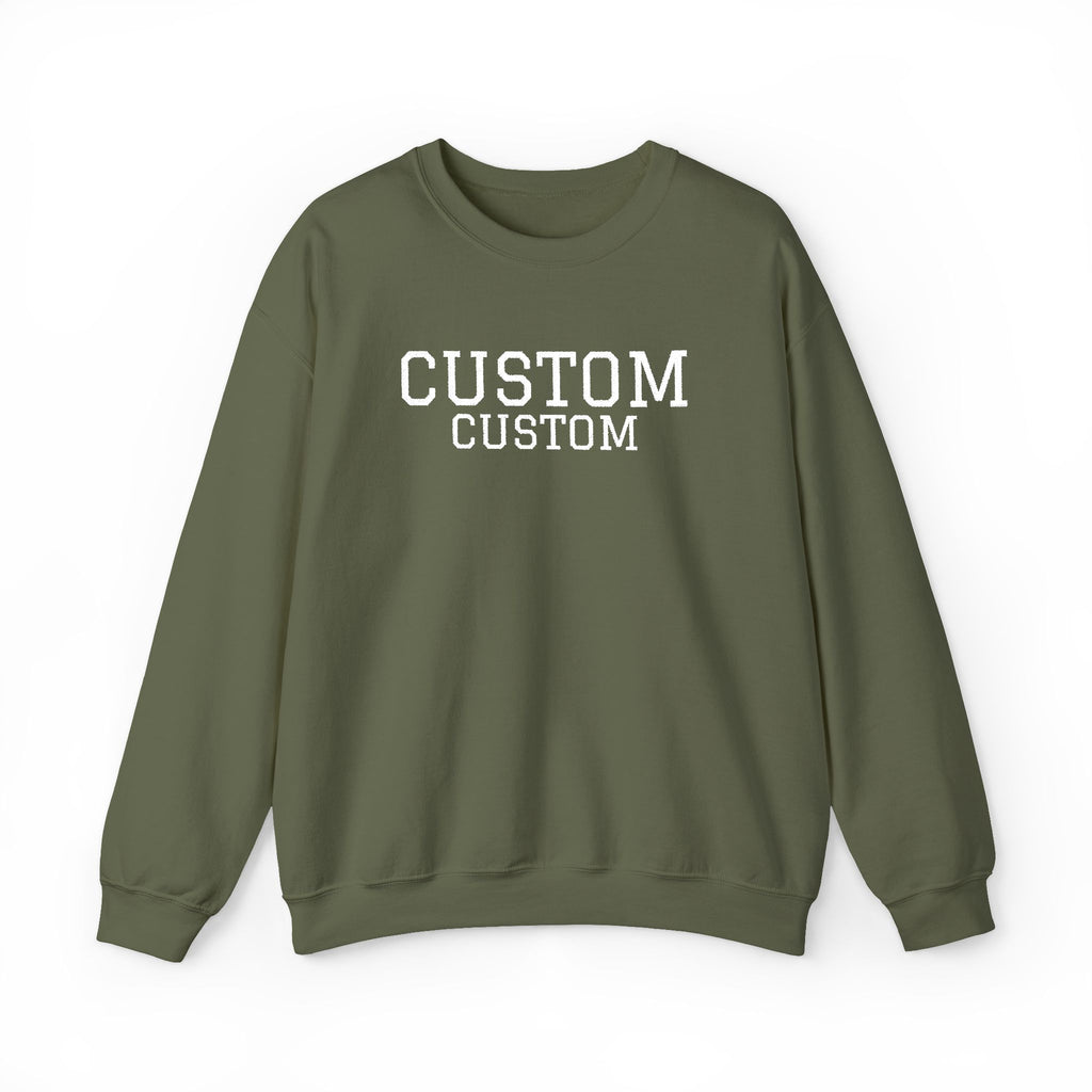 Embroidered Custom Vintage-Style Crewneck Sweatshirt