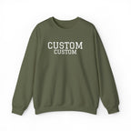 Embroidered Custom Vintage-Style Crewneck Sweatshirt