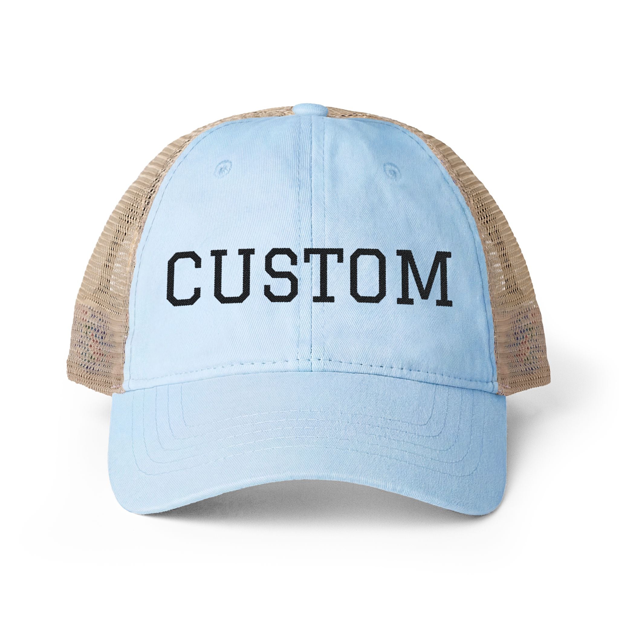 Custom Women's Hat  Washed Mesh-Back Cap Fun Patterns