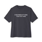 Custom T-Shirt - CUSTOM Foundation Minimalist Tee — Customizable "Your Text Here" Boxy T-Shirt