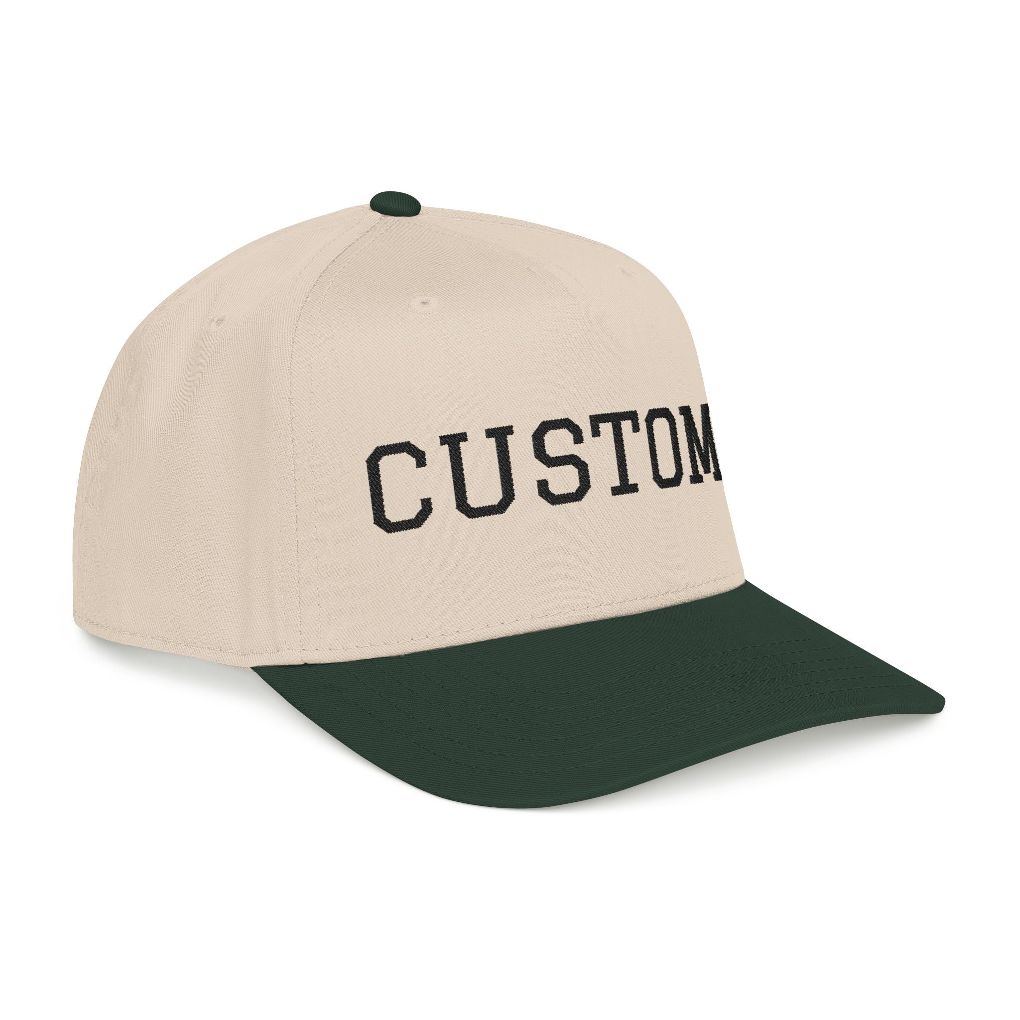 Custom Baseball Cap Two Toned Mid Profile Baseball Cap