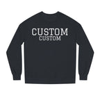 Custom Text Crewneck Sweatshirt — Personalized College-Style Pullover
