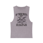 Tank Top — "By Their Fruits You Will Recognize Them" Vintage Stonewash Graphic