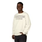 Custom Crewneck Sweatshirt — Vintage Garment-Dyed Comfort