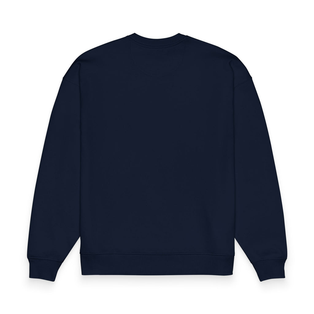 Custom Text Oversized Sweatshirt — Minimal Organic Crewneck