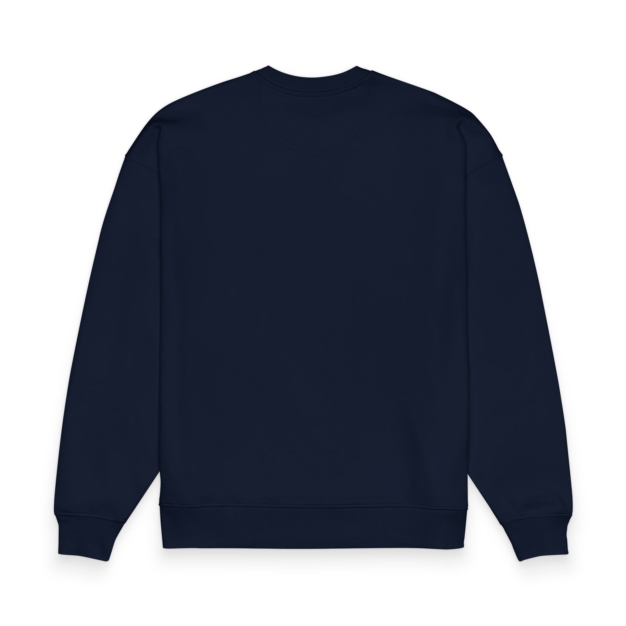 Custom Text Oversized Sweatshirt — Minimal Organic Crewneck