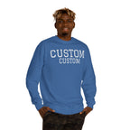 Custom Text Crewneck Sweatshirt — Personalized College-Style Pullover