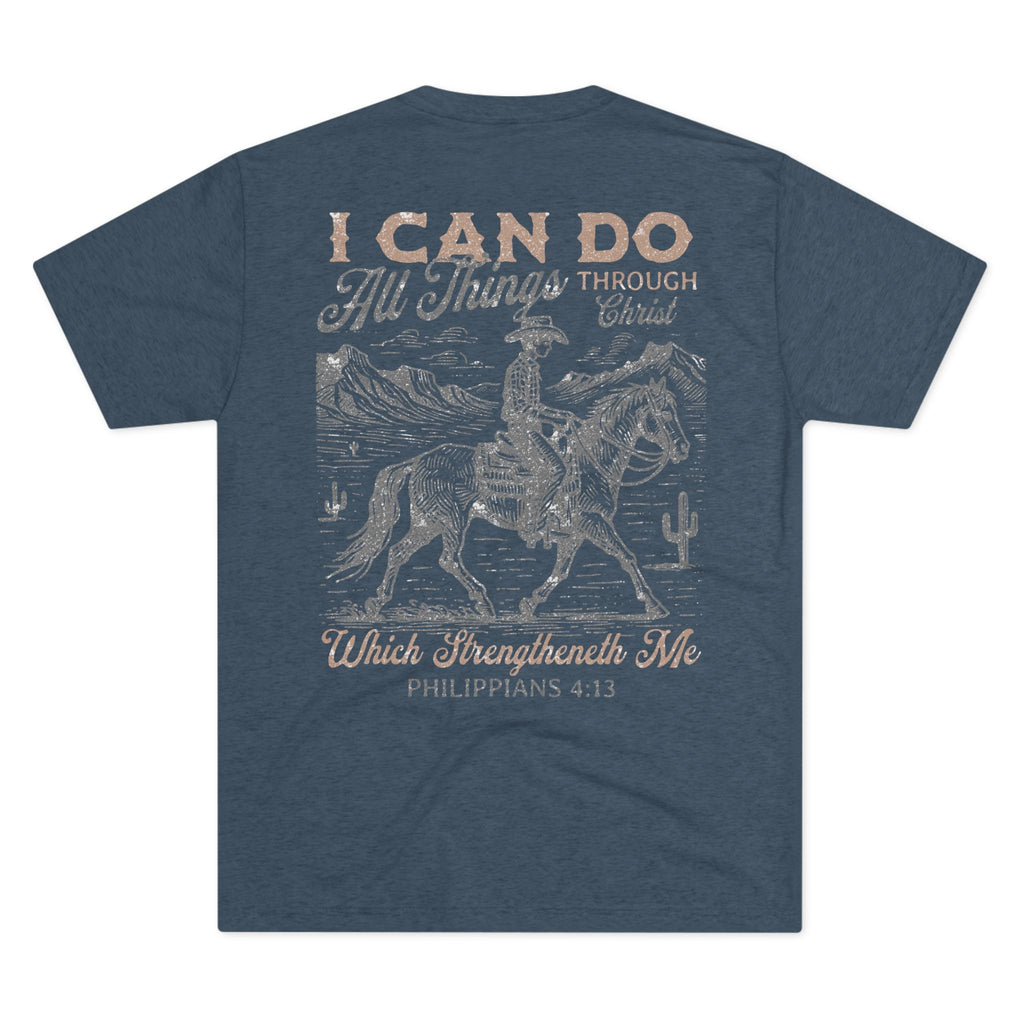 Christian Faith Crew Tee — "I Can Do All Things Through Christ Who Strengthens Me"