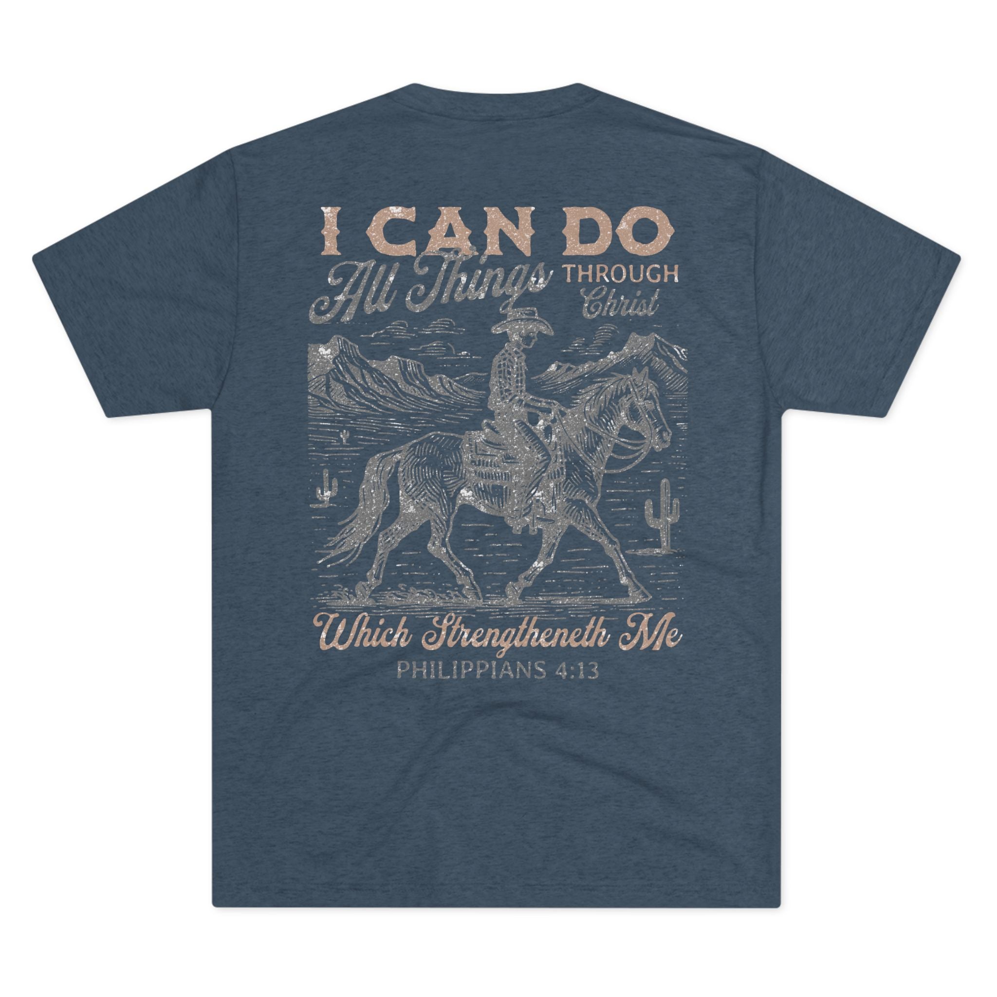 Christian Faith Crew Tee — "I Can Do All Things Through Christ Who Strengthens Me"