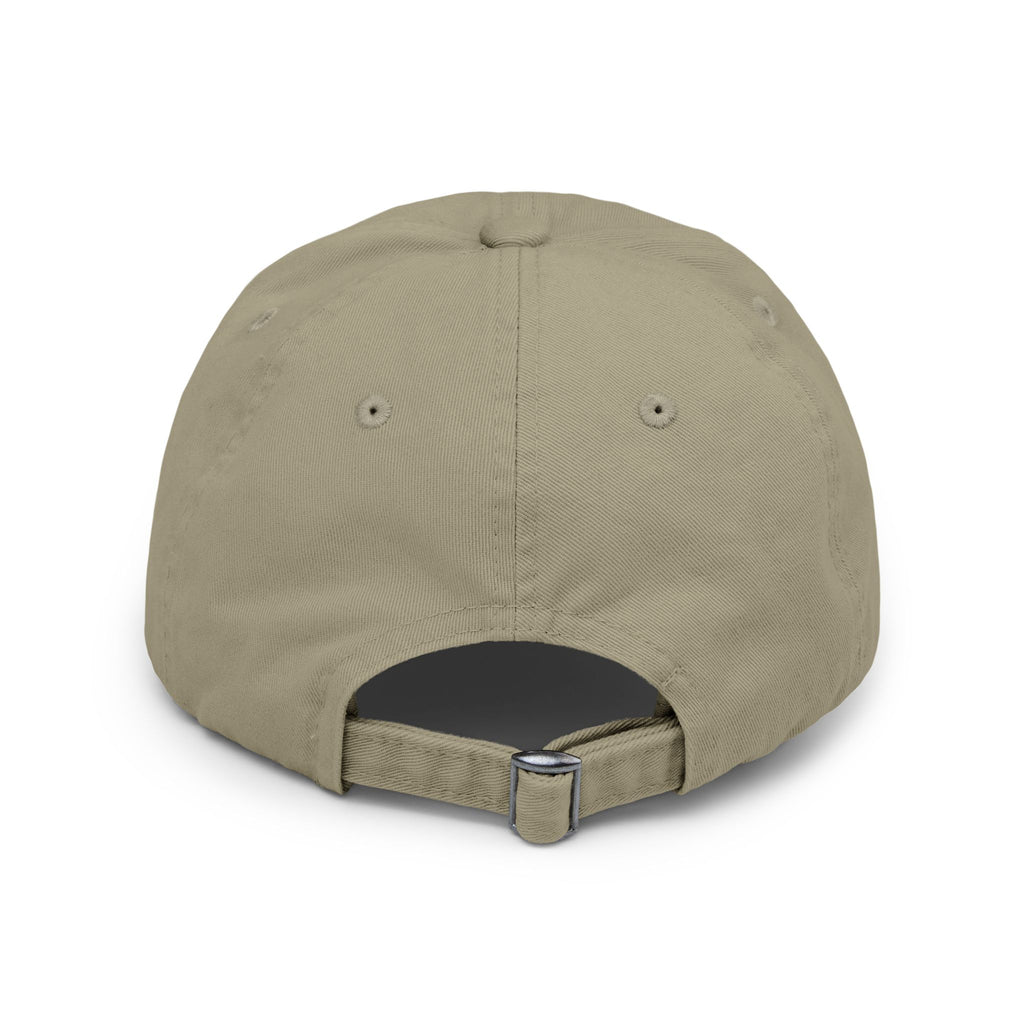 Distressed Cap • Watercolor Caterpillar on Apple Hat — Cute Kids & Adult Storybook Baseball Cap