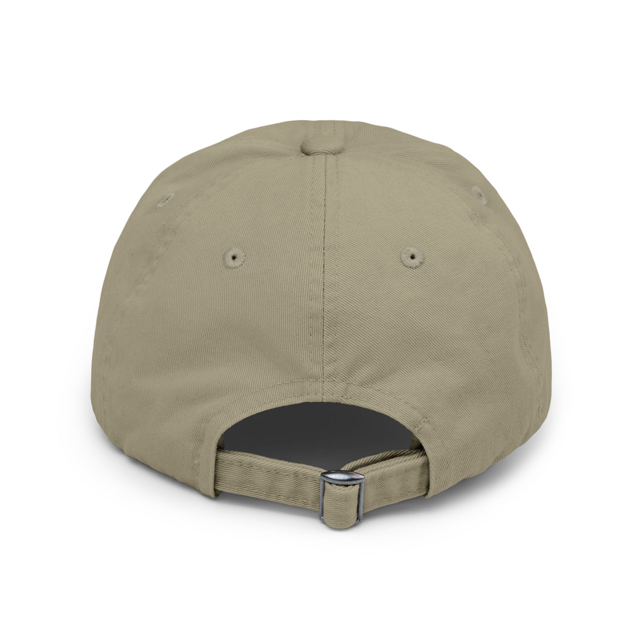 Distressed Cap • Watercolor Caterpillar on Apple Hat — Cute Kids & Adult Storybook Baseball Cap