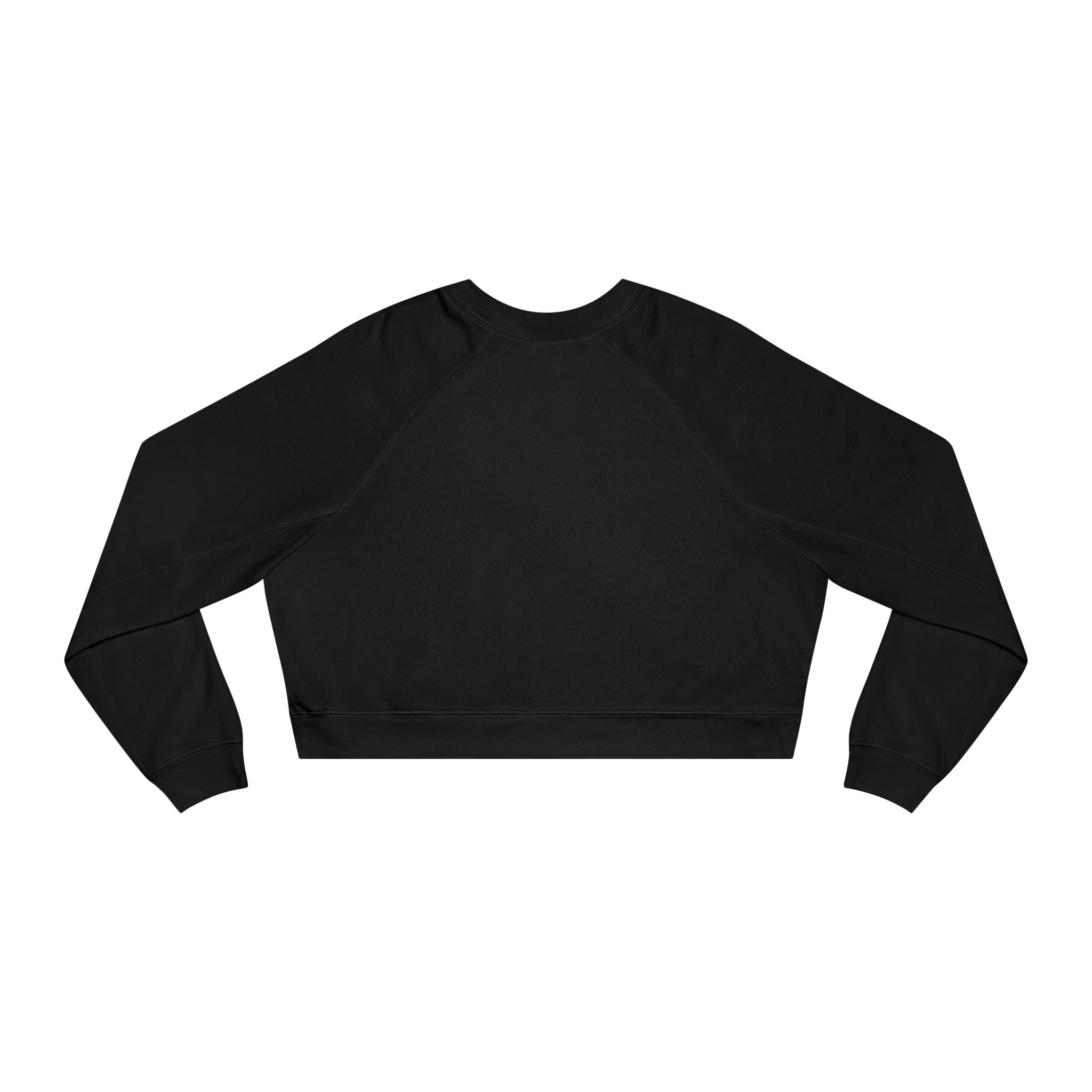 Cropped Pullover — Minimal Gold Moon, Star & Planet Graphic