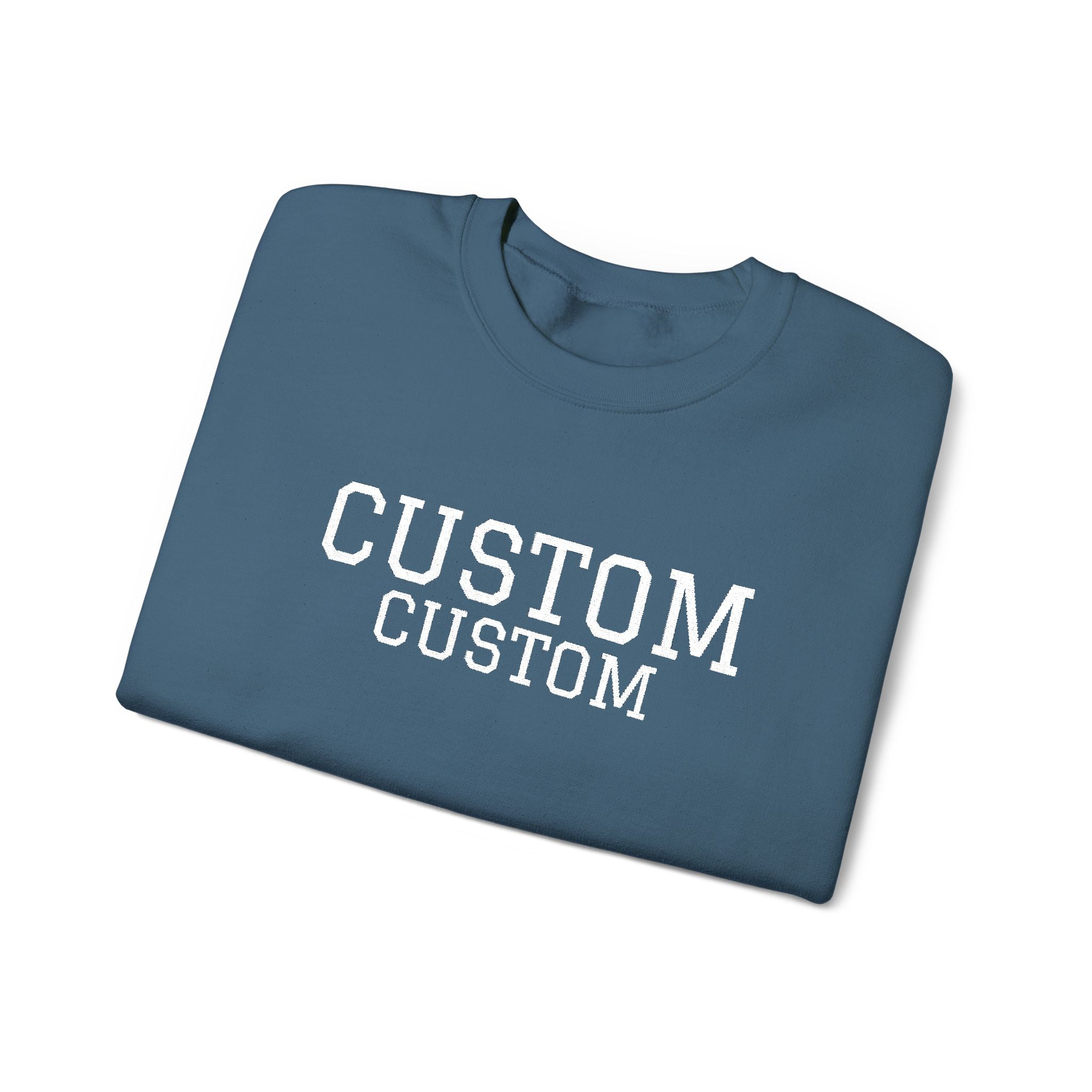 Embroidered Custom Vintage-Style Crewneck Sweatshirt