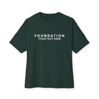 Custom T-Shirt - CUSTOM Foundation Minimalist Tee — Customizable "Your Text Here" Boxy T-Shirt