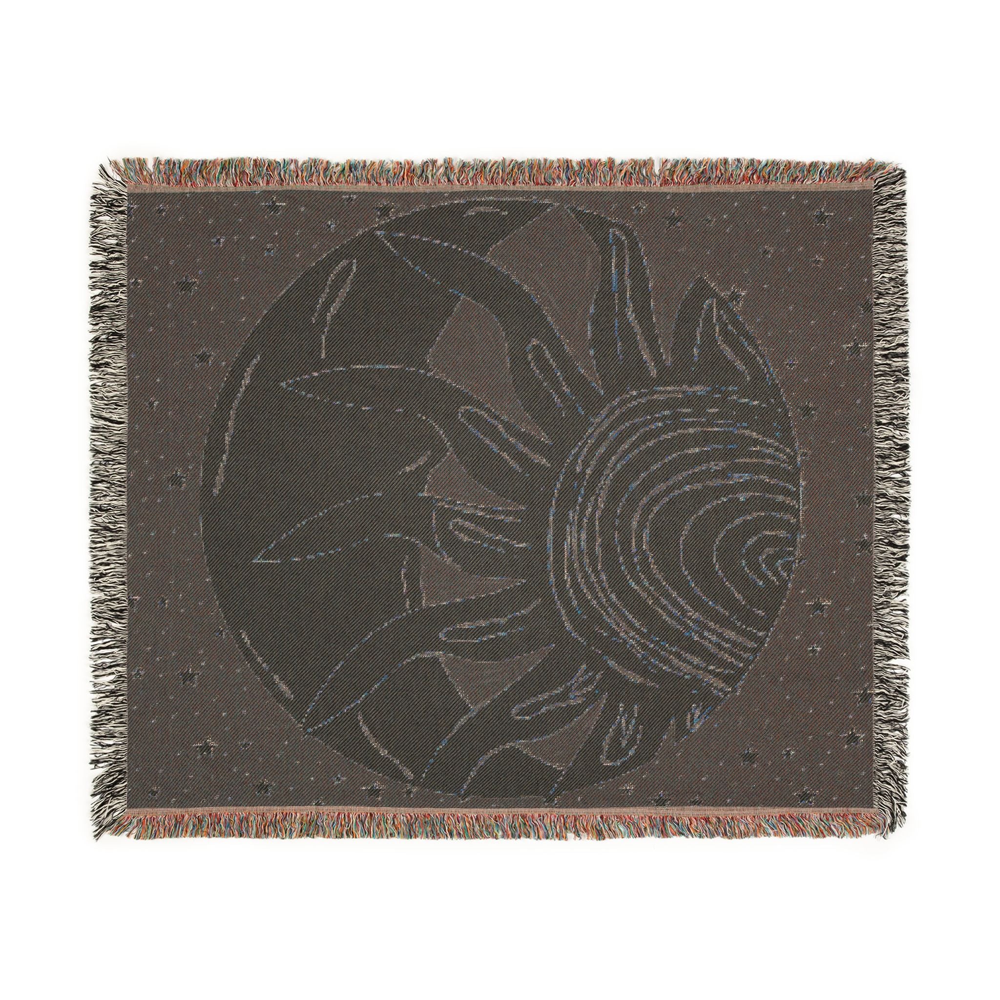 Woven Blanket — Sun and Moon Celestial Throw Blanket