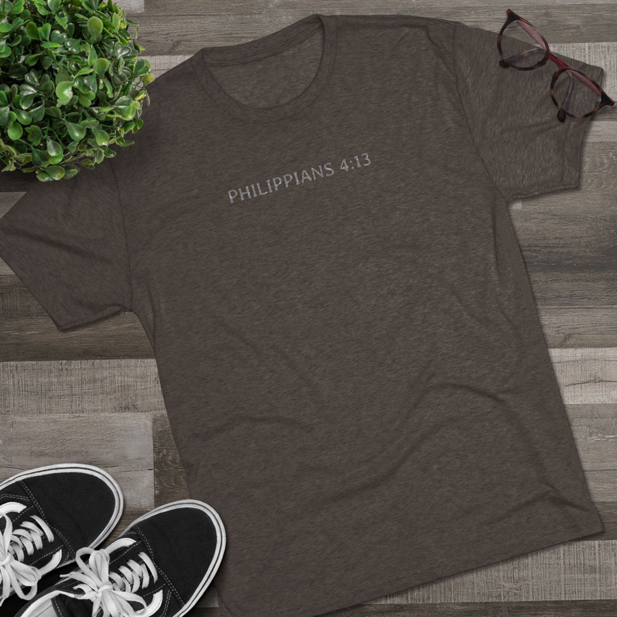 Christian Faith Crew Tee — "I Can Do All Things Through Christ Who Strengthens Me"